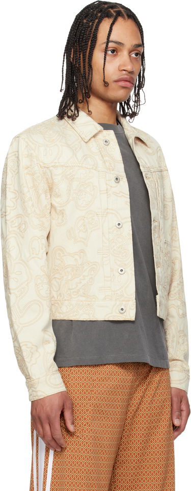 Bunda KENZO Kenzo Paris VERDY Edition Embroidered Trucker Jacket Béžová | FF55DV3096W1, 1
