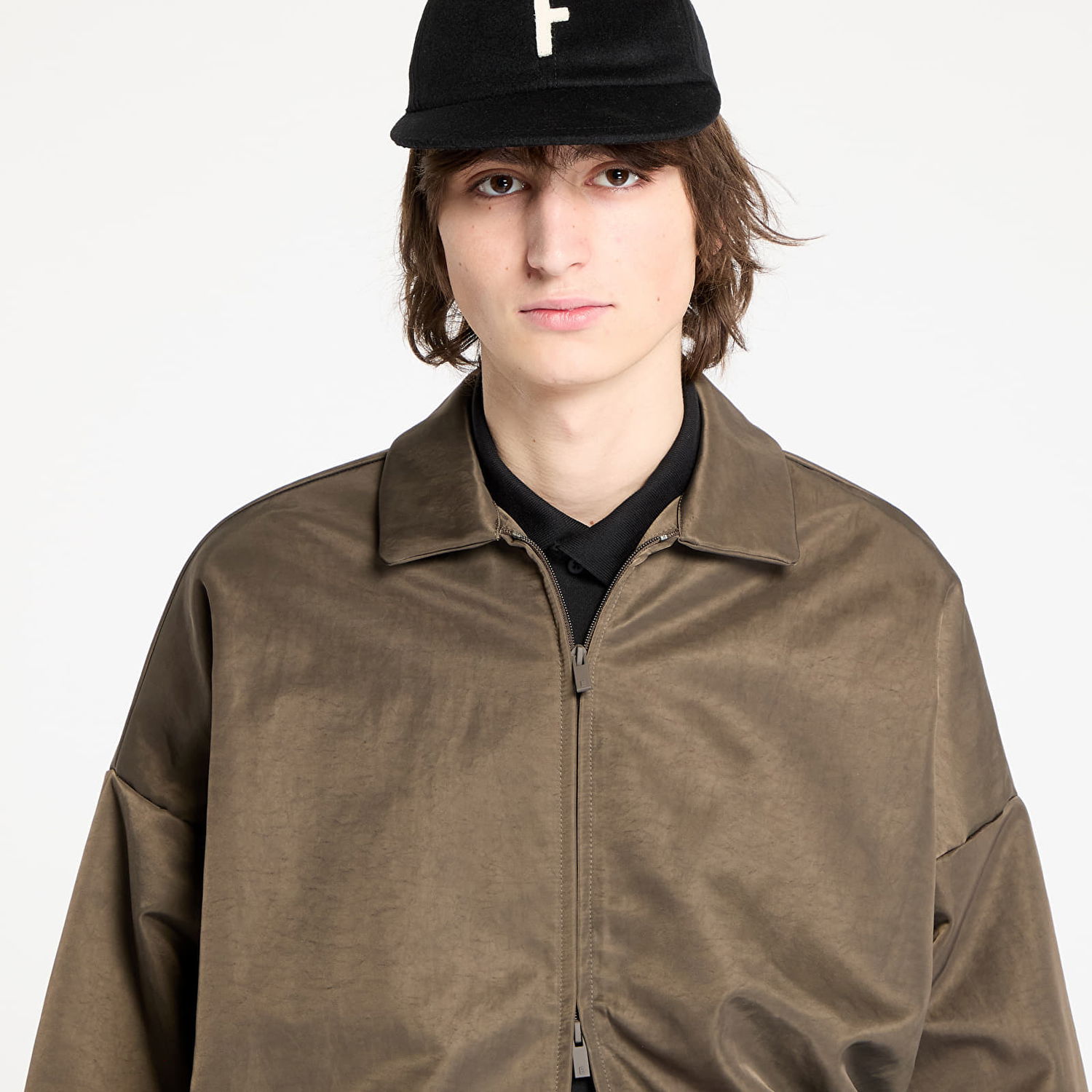 Tepláky Fear of God Textured Nylon Trench Coat Čierna | 202HO246345F-020, 1