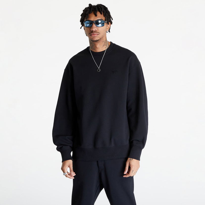 Mikina Y-3 French Terry Crewneck Sweatshirt Black Čierna | IV5580