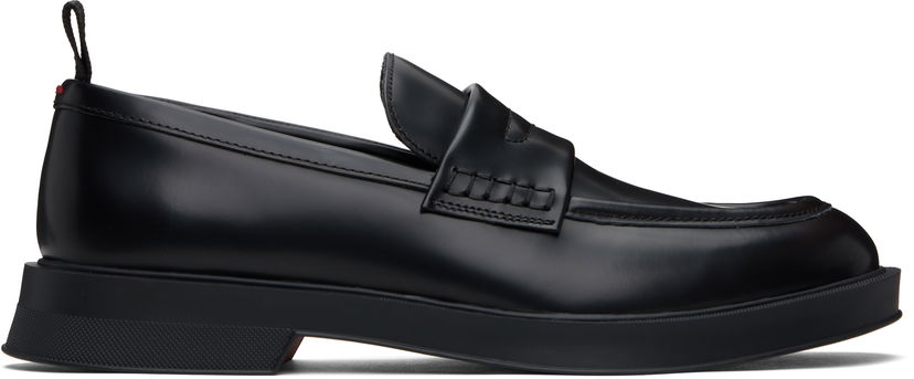 Tenisky a topánky BOSS Hugo Brush-Off Leather Loafers Čierna | 50541823