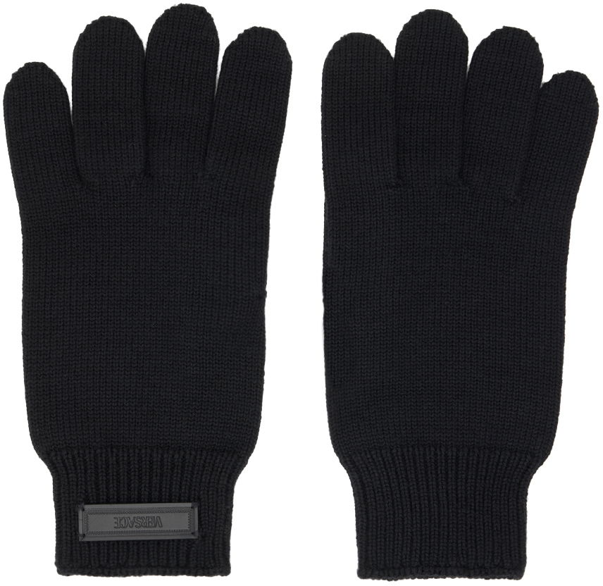 Rukavice Versace Logo Gloves Čierna | 1012828_1A09247, 0