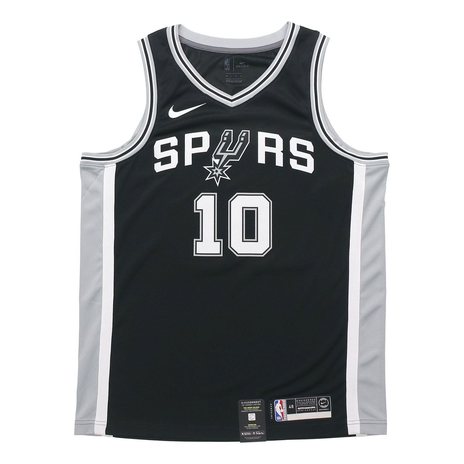 Dres Nike NBA Icon Edition Swingman Jersey San Antonio Spurs #10 Čierna | 864509-018, 0