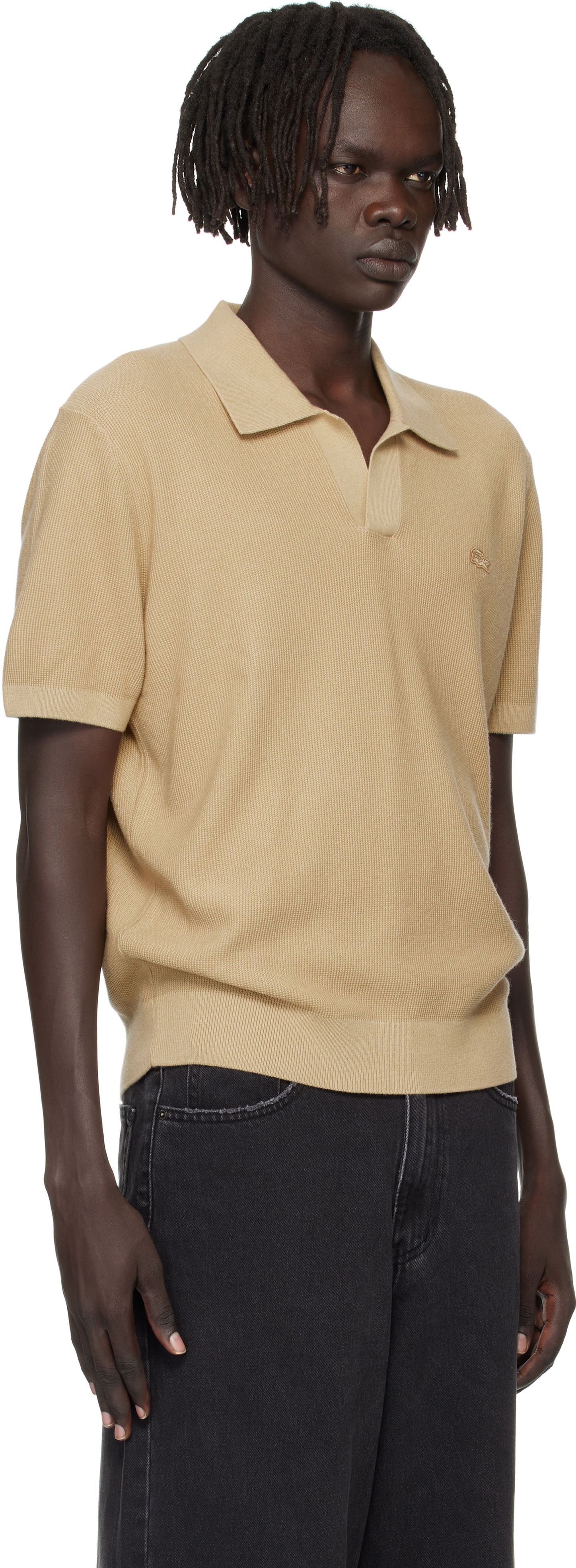 Polo tričko Lacoste Lacoste Open Collar Polo Béžová | AH5186_02S, 1