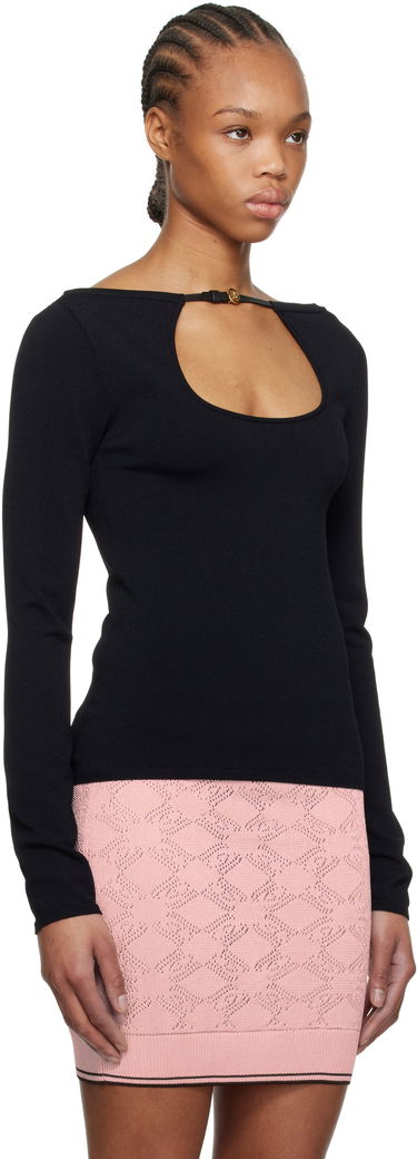 Sveter AMIRI AMIRI Long Sleeve Keyhole T-Shirt Čierna | AWKNLS1004, 1