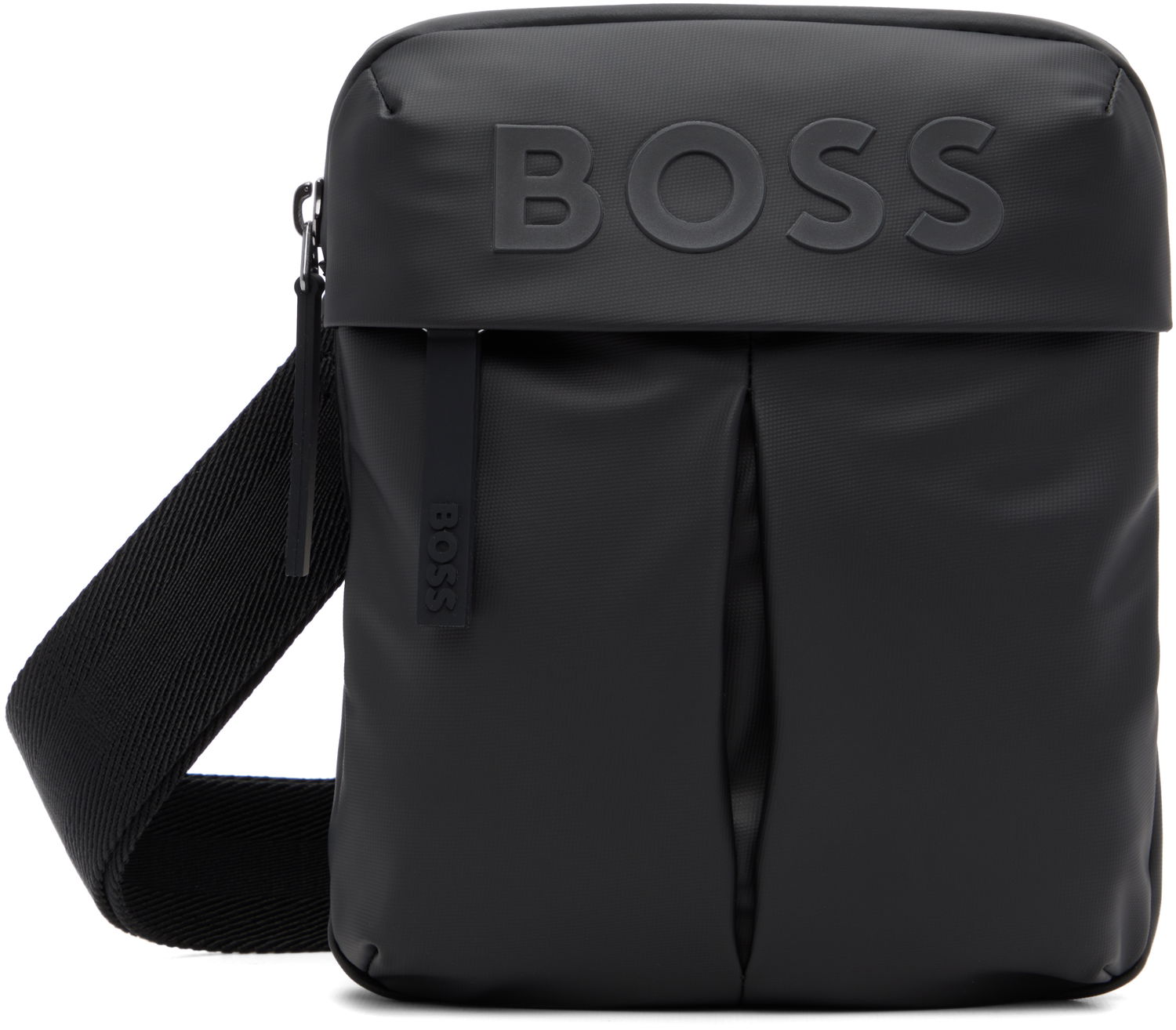 Taška cez rameno BOSS Bonded-Logo Shoulder Bag Čierna | 50548089, 0