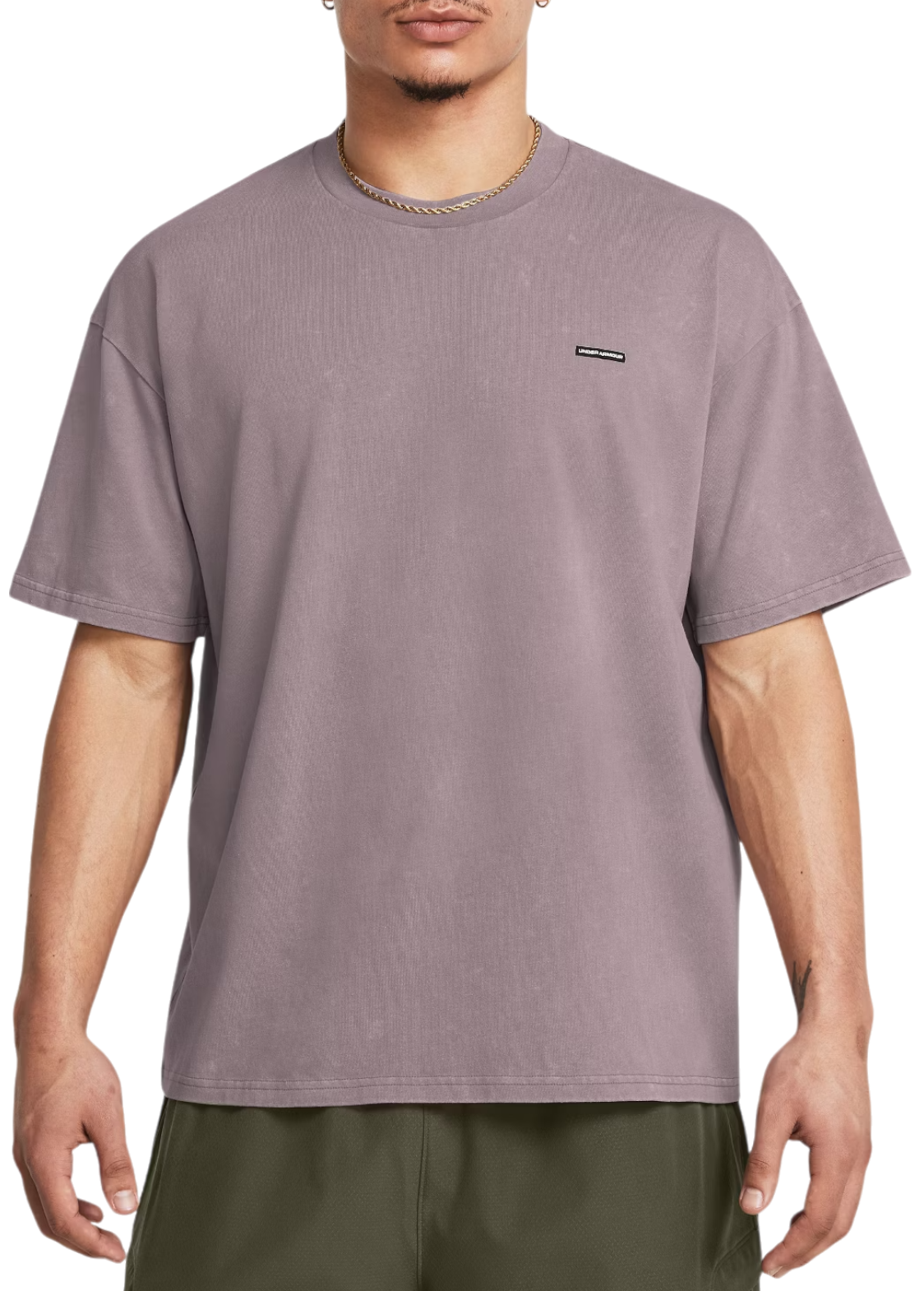Tričko Under Armour T-Shirt Oversized Logo Wash Fialová | 1389147-015, 0