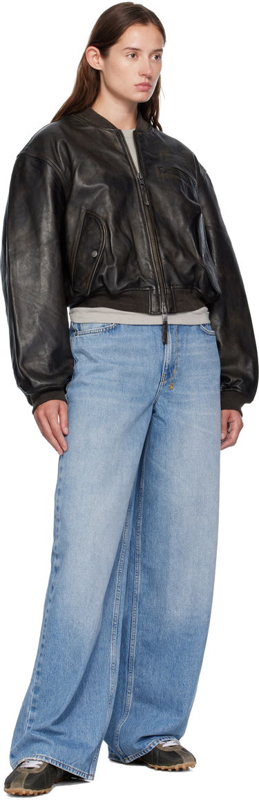 Bomber bunda Ksubi Ksubi Alpha Crop Leather Bomber Jacket Čierna | WFA25JK009, 3