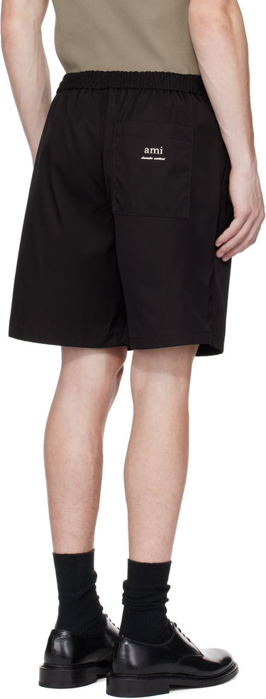 Šortky AMI AMI Paris Twill Shorts Čierna | HSO304.PA0007, 2