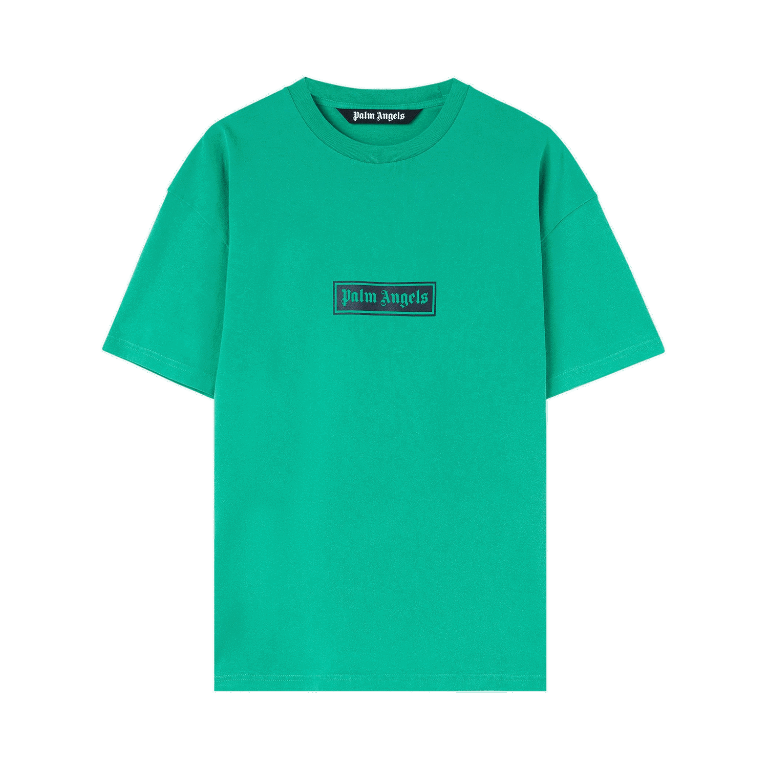 Tričko Palm Angels Garmet Dyed Box Logo Tee Zelené | PMAA065F22JER0015501, 0