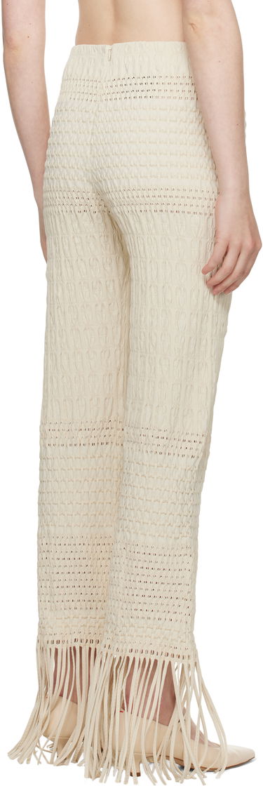 Nohavice Nanushka Nanushka Miciel Fringe Knit Trousers Béžová | NW25SSPA27105, 2