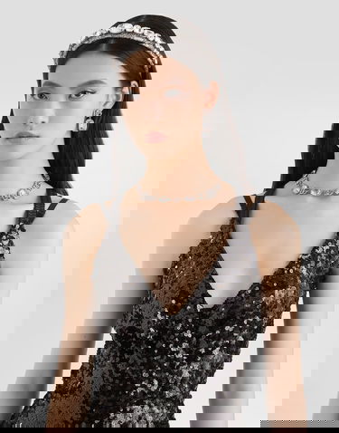 Šaty Dolce & Gabbana Sequined Dress Collection Čierna | F6H7MTHLMZMN0000, 3
