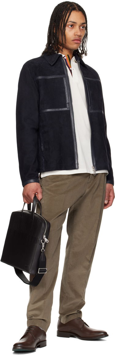 Cestovná taška Paul Smith Paul Smith Shadow Stripe Leather Briefcase Čierna | M1A-8023-PEMBOS-69, 3