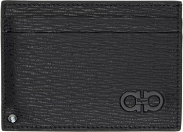 Peňaženka FERRAGAMO Salvatore Ferragamo Gancini Card Holder Čierna | 733292, 0