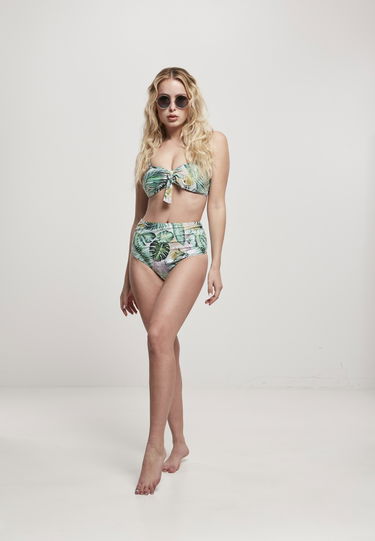 Plavky Urban Classics High Waist Pattern Bikini Rôznofarebný | TB4110-02935, 1