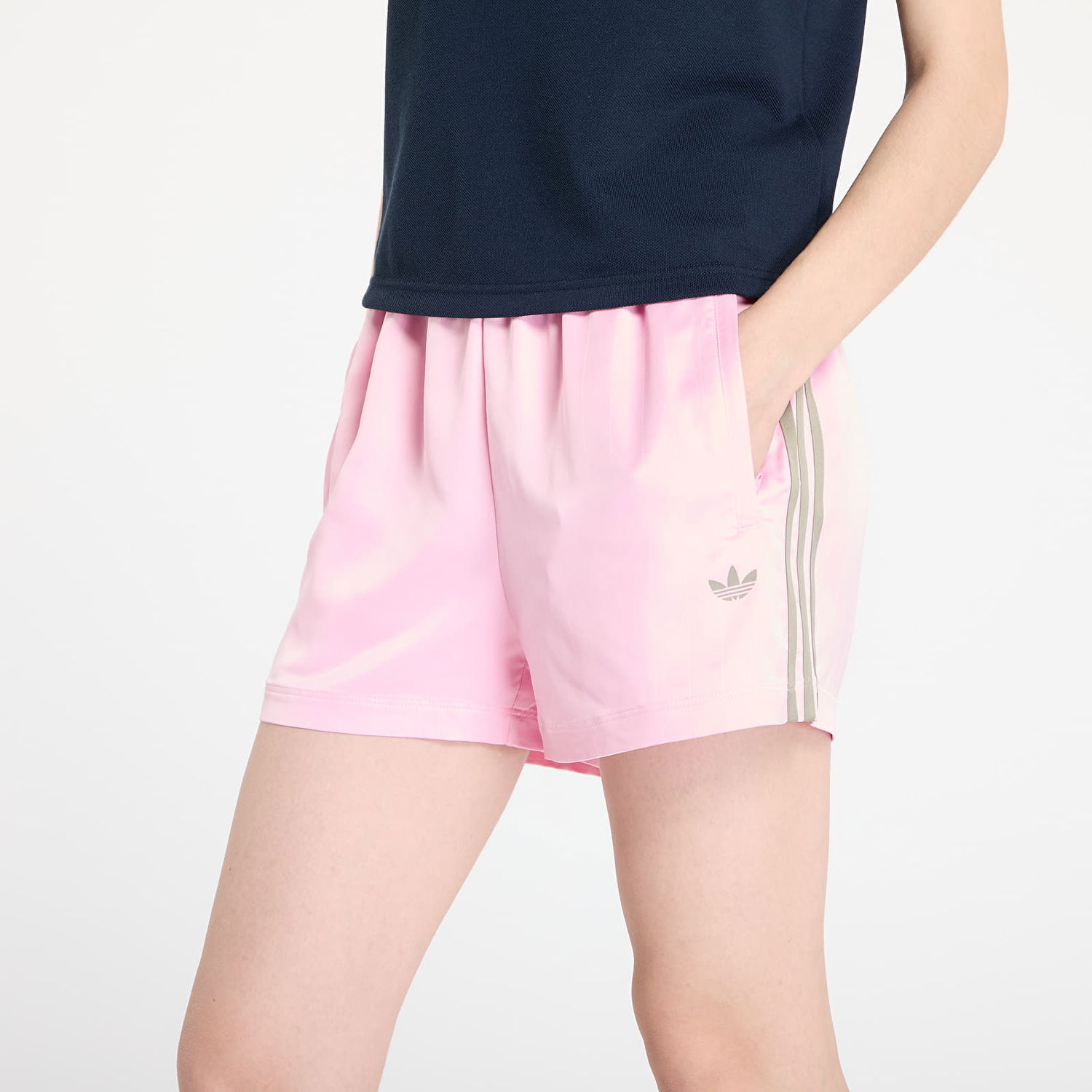 Šortky adidas Originals adidas Originals Satin Shorts with Stripes Ružová | KD2282, 1