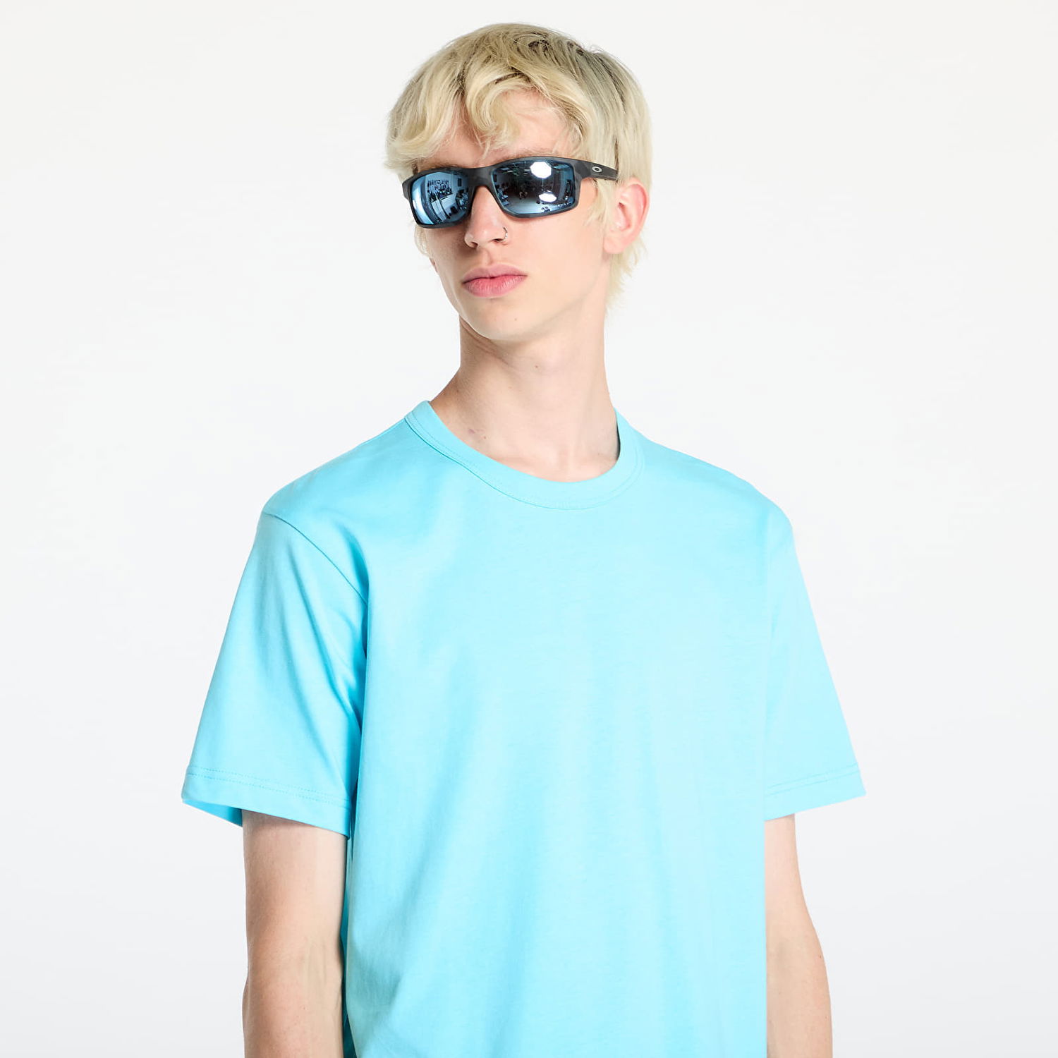 Tričko Comme des Garçons SHIRT Knit T-Shirt Blue Tyrkysová | FN-T005 Blue, 1
