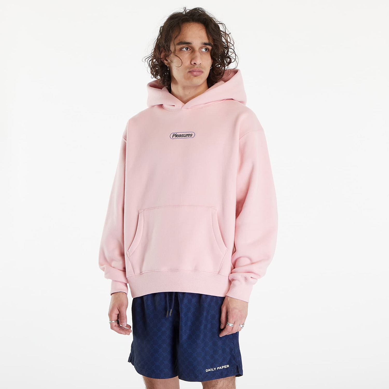 Mikina Pleasures Puzzle Hoodie Pink Ružová | P24SU010 PINK, 0