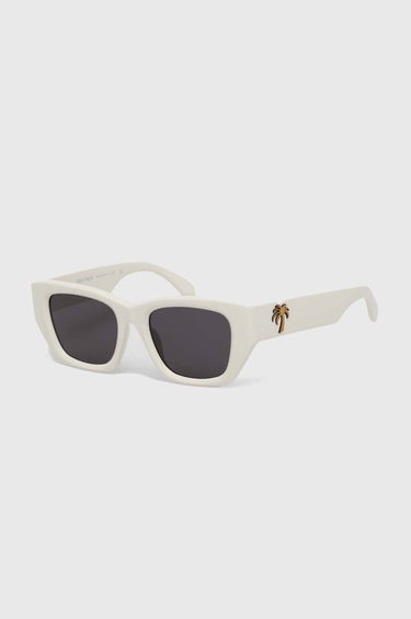 Slnečné okuliare Palm Angels Palm Angels Sunglasses with Palm Tree Accent Biela | PERI034.510107, 0