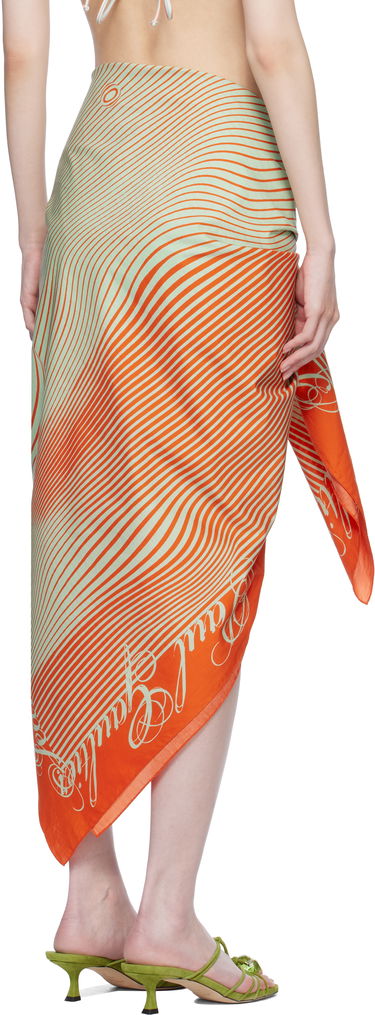 Sukňa Jean Paul Gaultier Jean Paul Gaultier 'The Pinstripes Body Morphing' Cover-up Skirt Oranžová | 25/33-U-JU157-C575-4216, 2