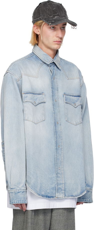 Košeľa VETEMENTS VTMNTS Flap Pocket Denim Shirt Modrá | VL22SH600L, 1