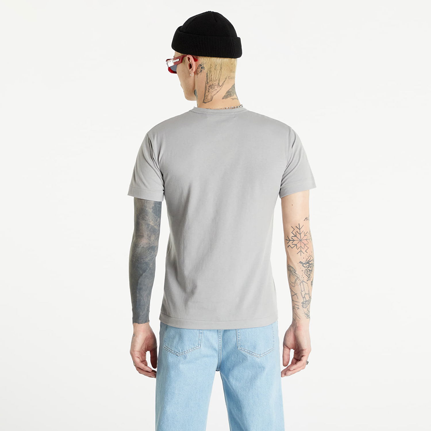 Tričko Comme des Garçons PLAY Heart Logo Tee Šedá | AZT314 grey, 1