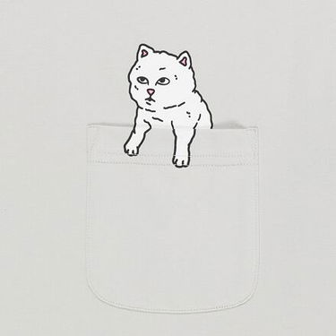 Tričko RIPNDIP Rip N Dip For Sale Pocket T-Shirt Size M Šedá | RNDSPR25142, 1