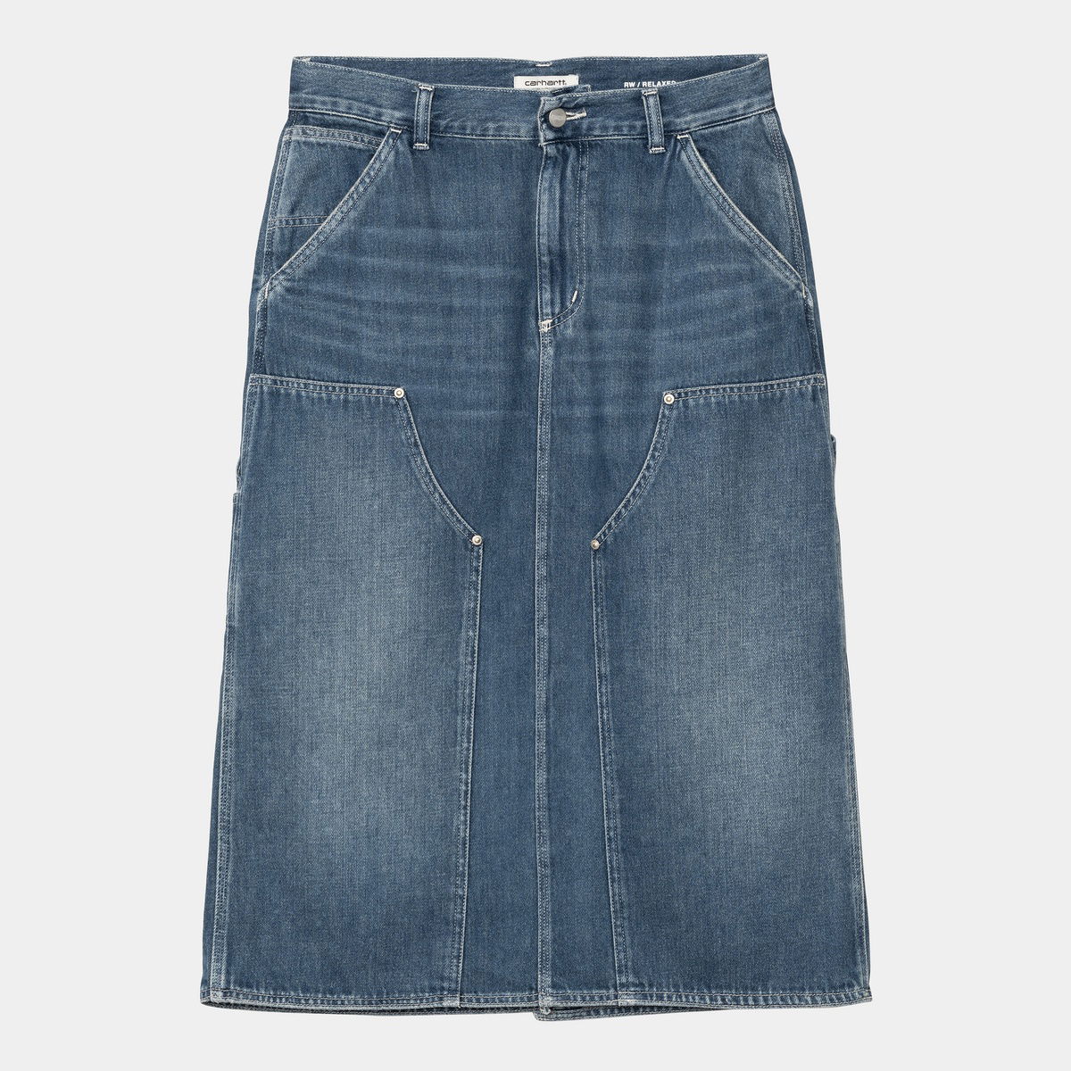 Sukňa Carhartt WIP Double Knee Denim Skirt Modrá | I035880_4, 1