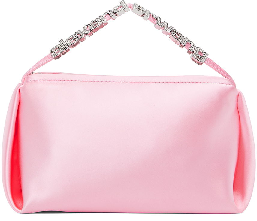 Micro Satin Rhinestone-Embellished Bag