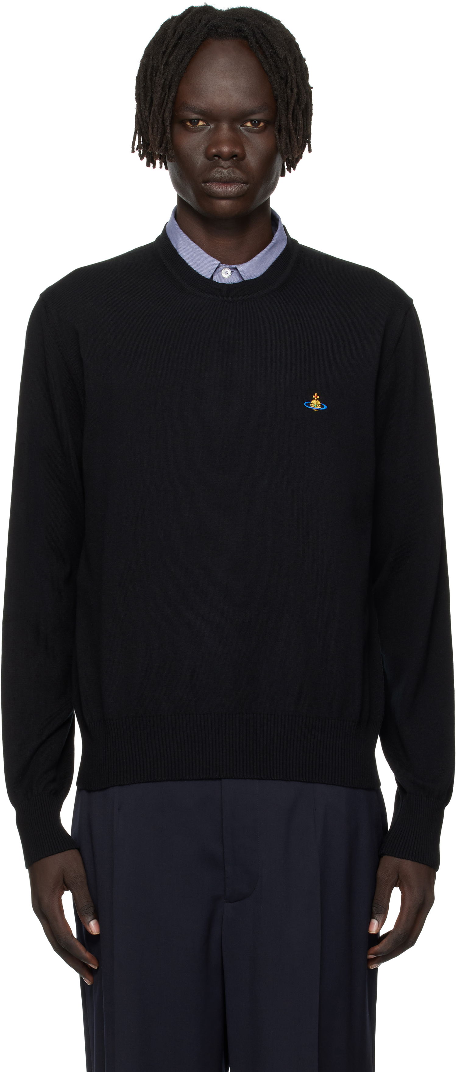 Sveter Vivienne Westwood Vivienne Westwood Alex Round Neck Sweater Čierna | 27010012-Y001V-, 0