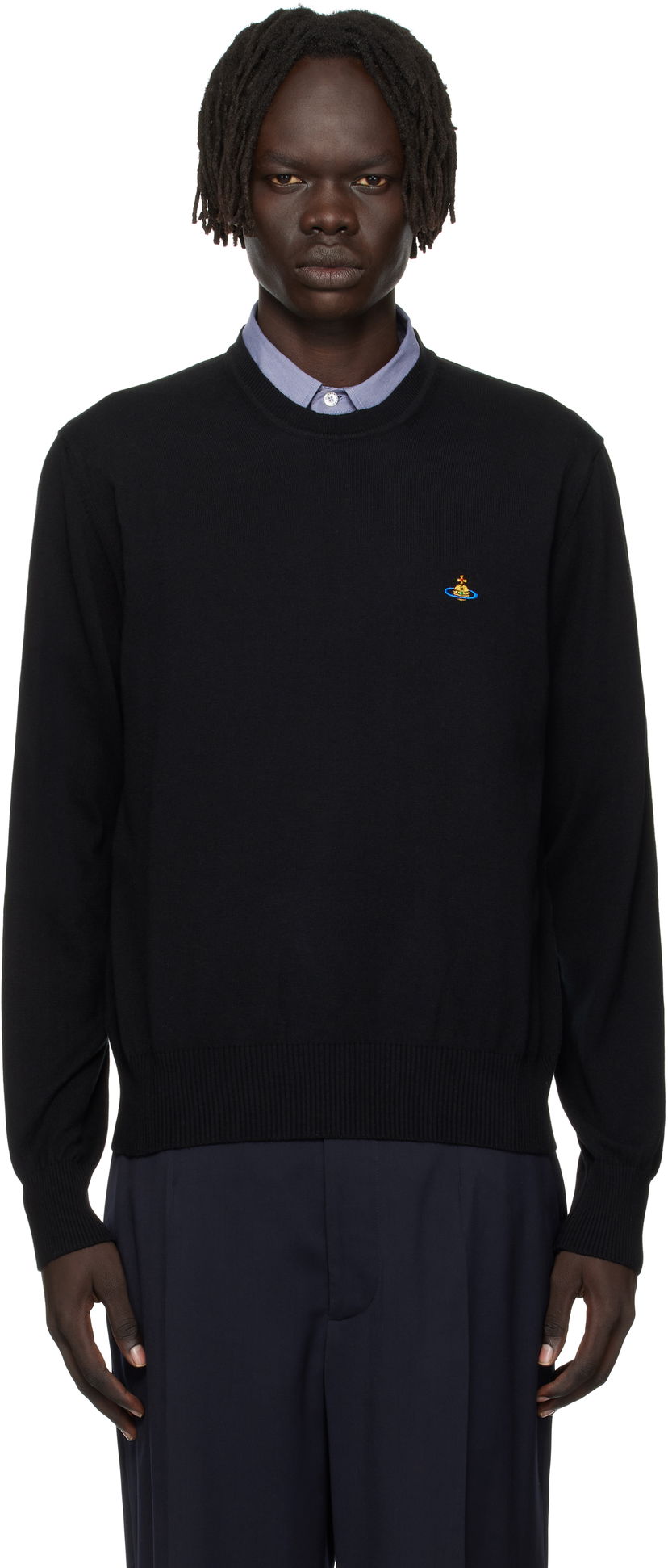 Sveter Vivienne Westwood Vivienne Westwood Alex Round Neck Sweater Čierna | 27010012-Y001V-