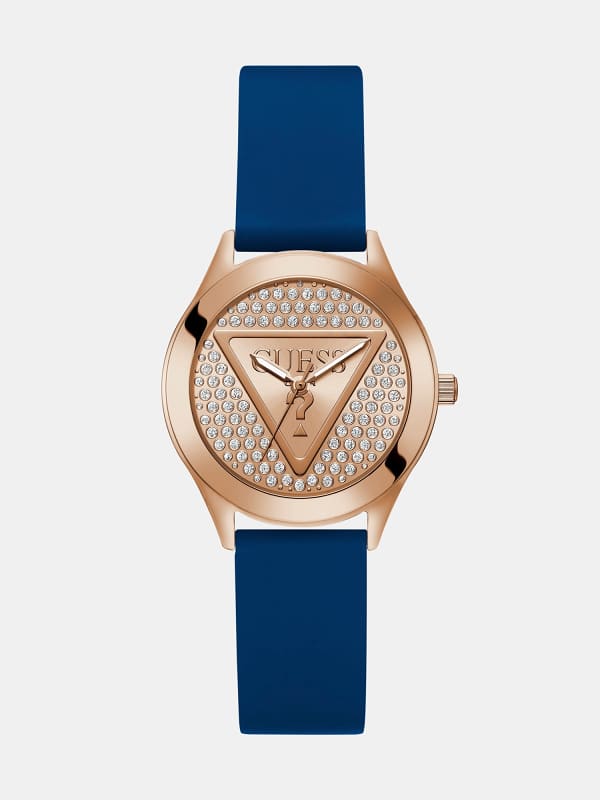 Hodinky GUESS Crystal Appliqué Analogue Watch Modrá | GW0745FLSWC, 0