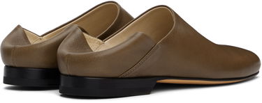 Tenisky a topánky LEMAIRE LEMAIRE Leather Slippers Zelené | FO0144 LL0043, 4