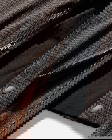 Kabáty Neighborhood GC Check Balcollar Coat Hnedá | 252TGNH-JKM02 BLUE×BROWN, 3