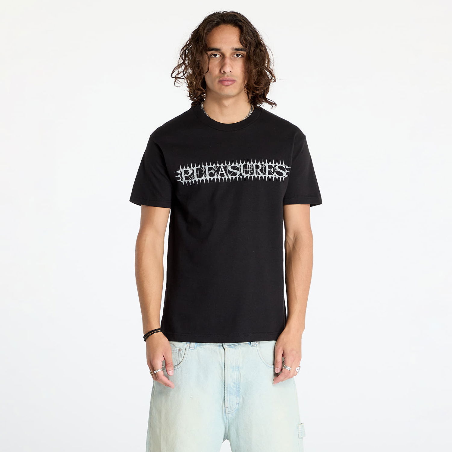 Tričko Pleasures Spike T-Shirt Black Čierna | P24F101 BLACK, 0