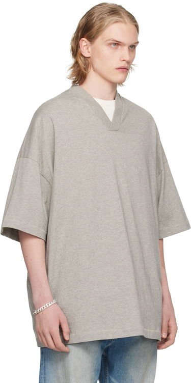 Tričko Fear of God Essentials V-Neck T-Shirt Šedá | 125SP244213F, 1
