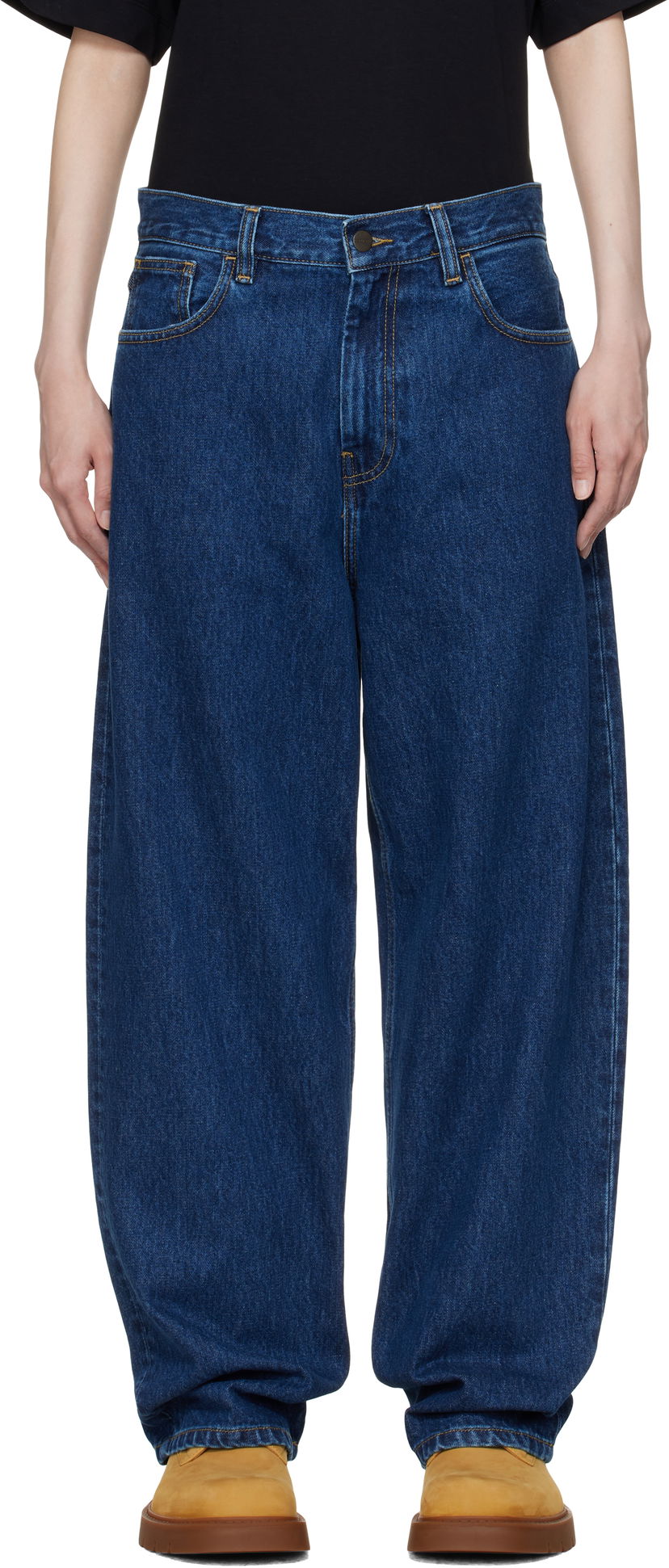 Džínsy Carhartt WIP Brandon Loose Fit Jeans Modrá | I031918 0106