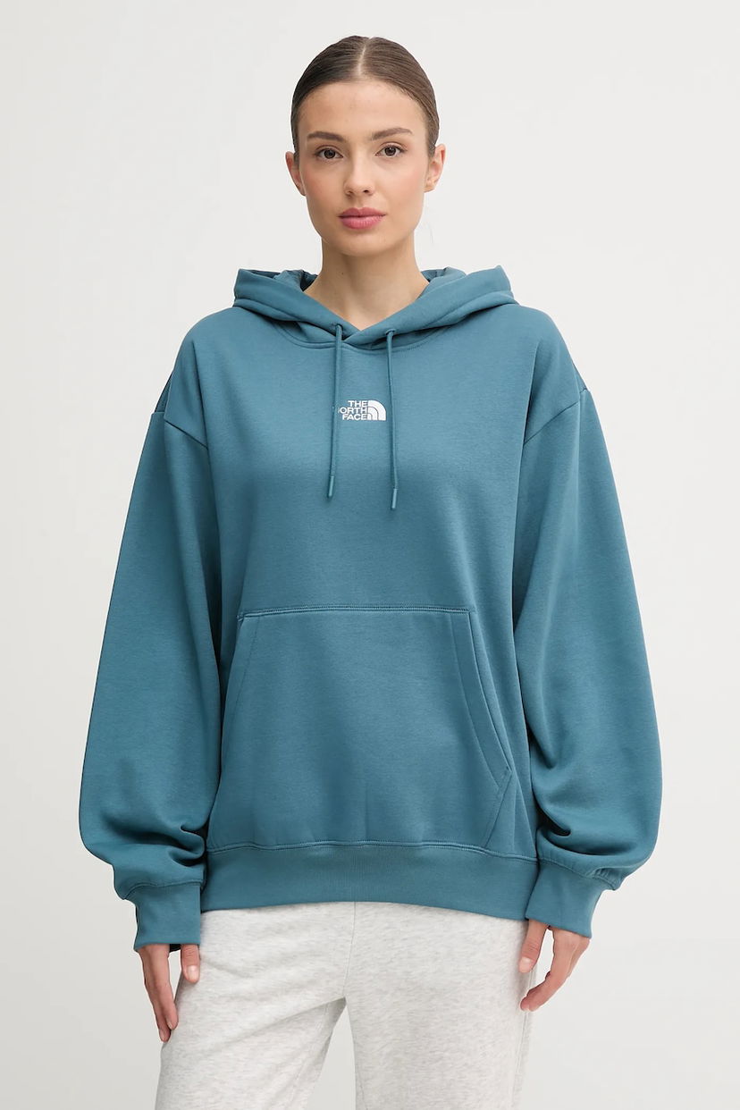 Mikina The North Face Essential Plain Hooded Hoodie Tyrkysová | NF0A89ENBQ51