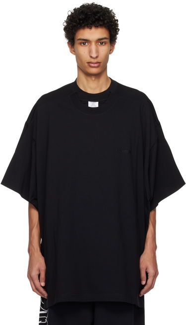 Tričko VETEMENTS Vetements Merged Double Oversized T-Shirt Čierna | UA66TR635B, 0