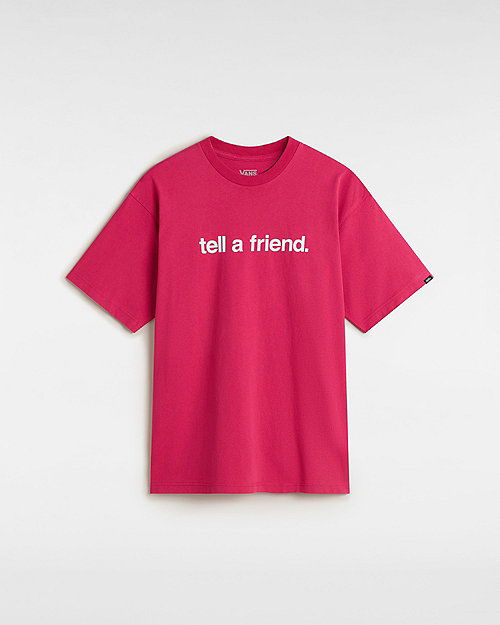 Tričko Vans Vans Tell A Friend T-Shirt, Size L Ružová | VN000P4YC9L, 0