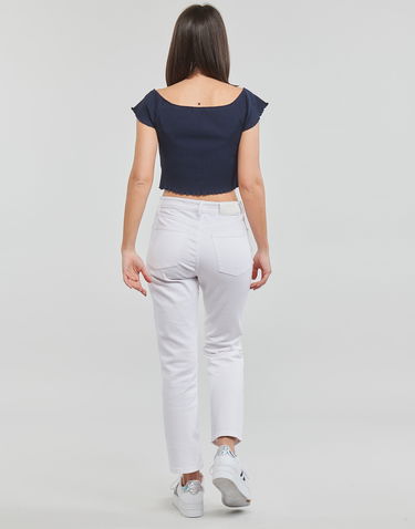 Crop Top Tommy Hilfiger CROP RIB OFF SHOULDER TOP Navy | DW0DW12599C87, 2