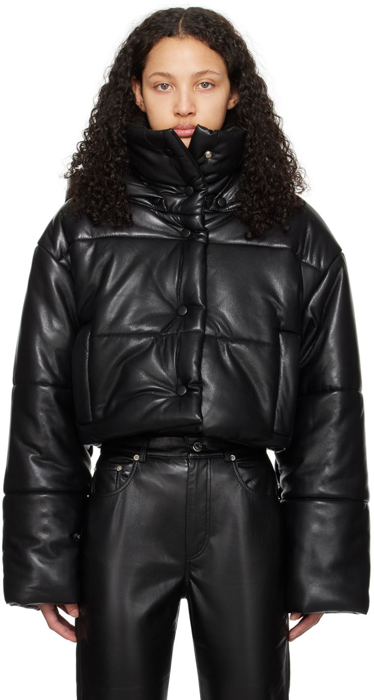 Bunda Nanushka Aveline Vegan Leather Jacket Čierna | NW23CROW01999, 0