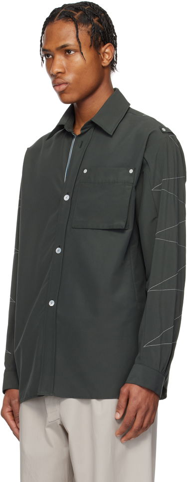 Košeľa KIKO KOSTADINOV Kiko Kostadinov Solva Overshirt Zelené | KKSS25SH04-69, 3