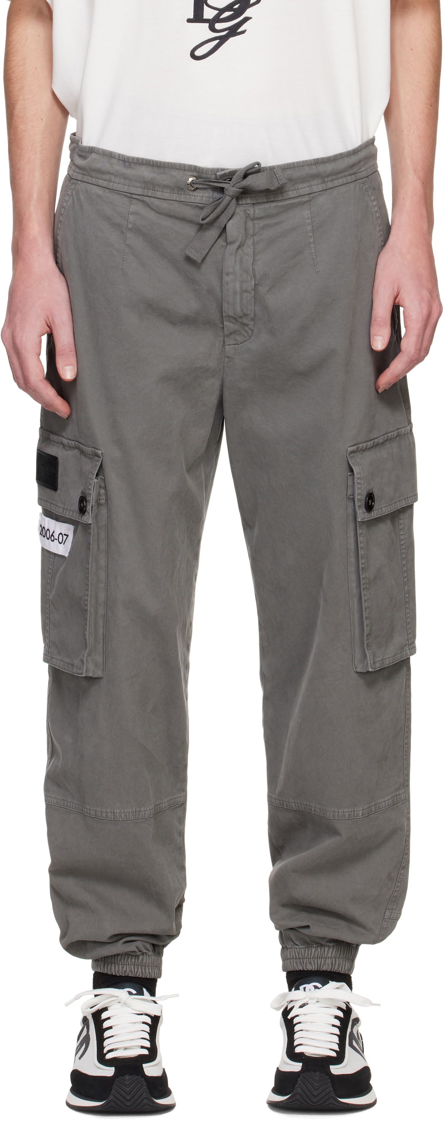 Cargo nohavice Dolce & Gabbana Cargo Pants Šedá | GVCYHTG8LH2, 0