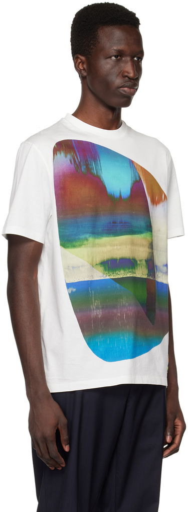 Tričko Paul Smith Paul Smith Abstract Geometric T-Shirt Biela | M1R-919T-KP3663-01, 1