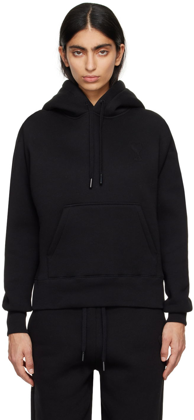 Mikina AMI De Cœur Hoodie Čierna | USW225.749, 0