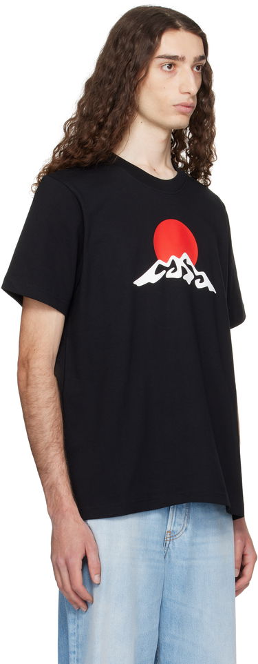 Tričko Casablanca Casablanca Montagne Snow Print T-Shirt Čierna | MPF25-JTS-001-02, 1
