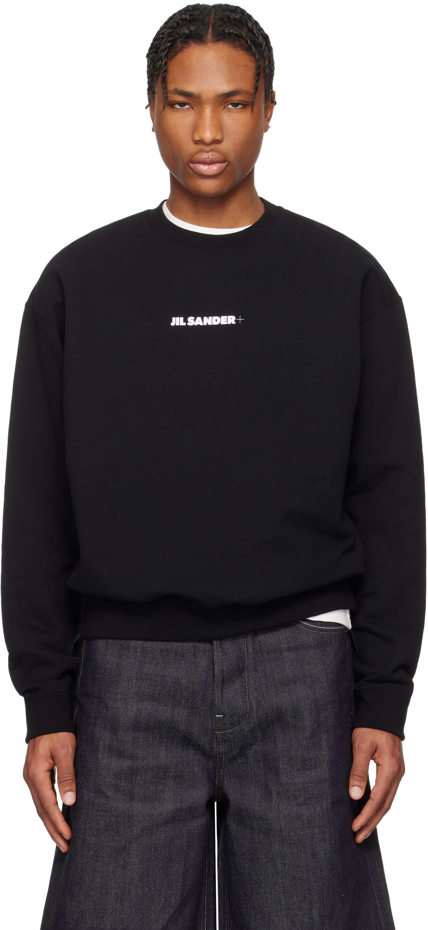 Sveter Jil Sander Jil Sander Logo Sweatshirt Čierna | J47GU0132_J20039, 0