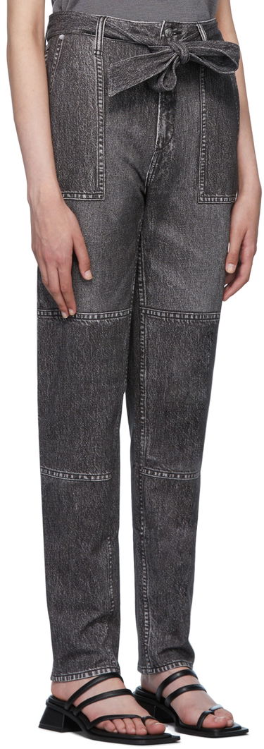 Džínsy rag & bone Miramar Mia Denim Tie-Waist Pants Šedá | WCW22P7003LF03, 1