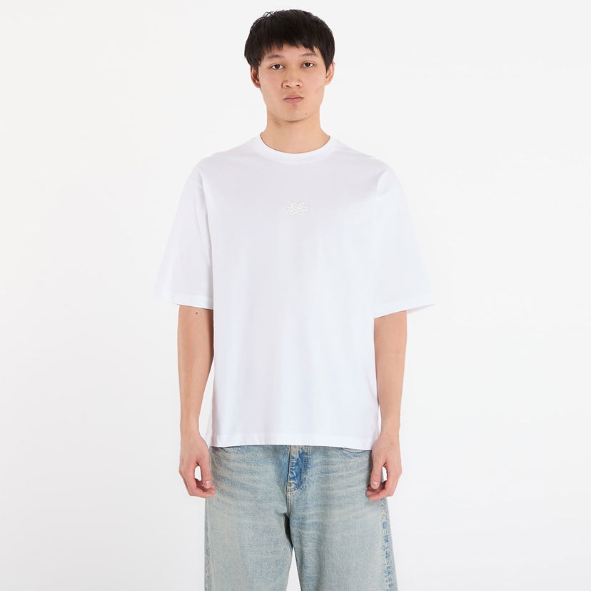 Tričko Filling Pieces T-Shirt Boxy Embroidered XL Biela | 412520501142 White