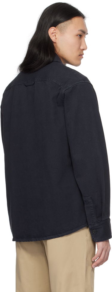 Košeľa A.P.C. Chest Pocket Overshirt Navy | COGZV-H02918, 2